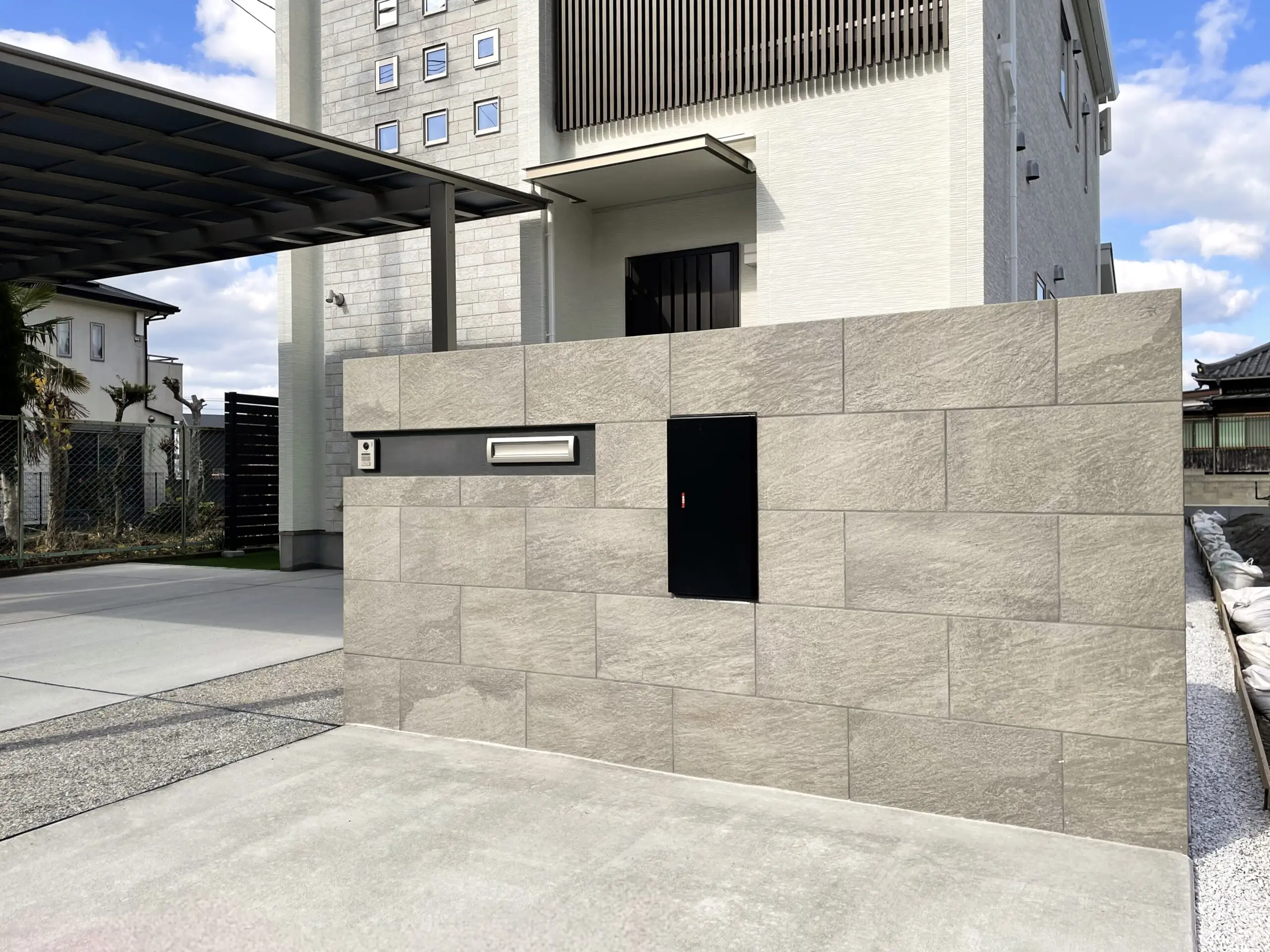 福岡県古賀市G様邸 門まわりの施工事例