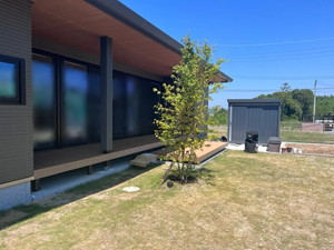 アステリア九州のウッドデッキ・新築外構施工事例